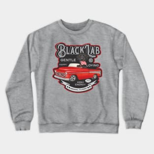 Cute Vintage Classic Funny Black Lab Crewneck Sweatshirt